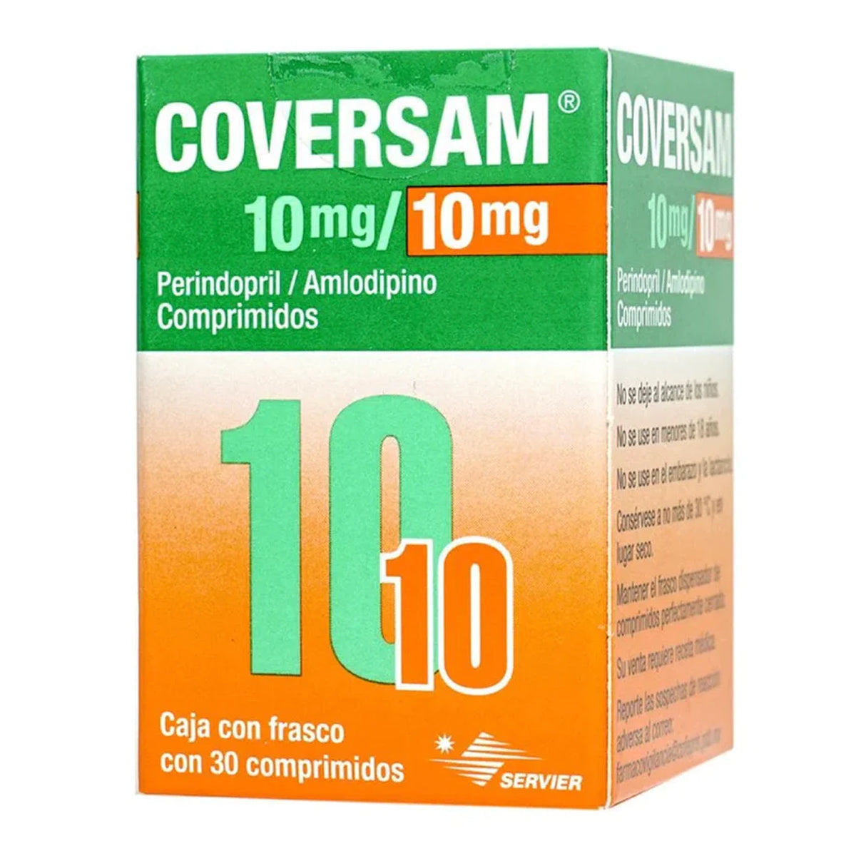 Coversam 10/10 mg, 30 comprimidos.