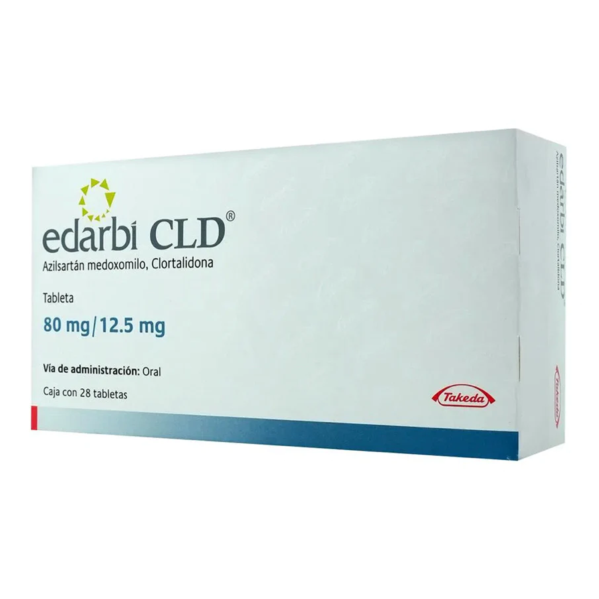 Edarbi CLD 80/12.5 mg, con 28 tabletas.