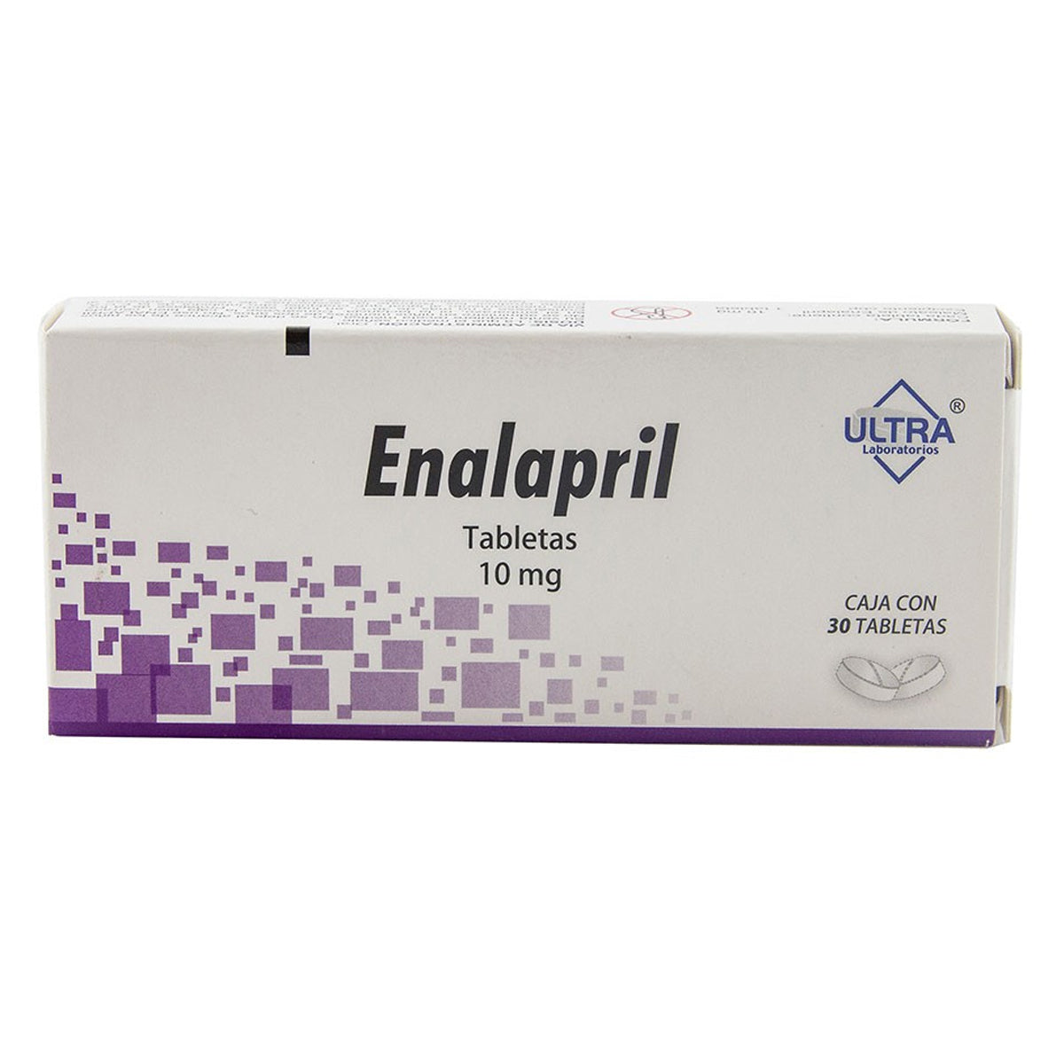 Enalapril 10 mg, 30 tabletas.