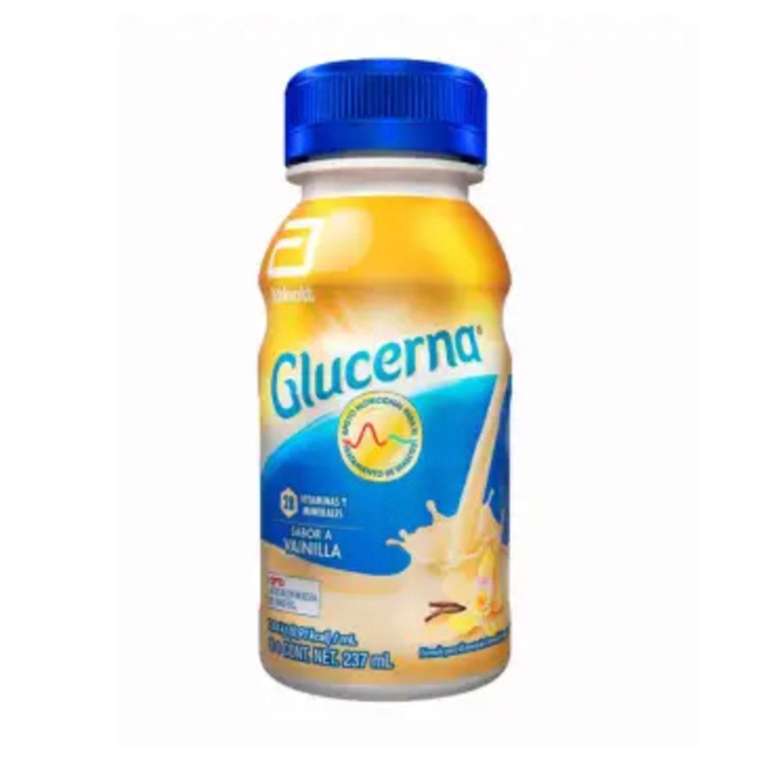 Bebida, marca Glucerna®, sabor a vainilla, sin azúcar, de 237 ml, 28 vitaminas y minerales