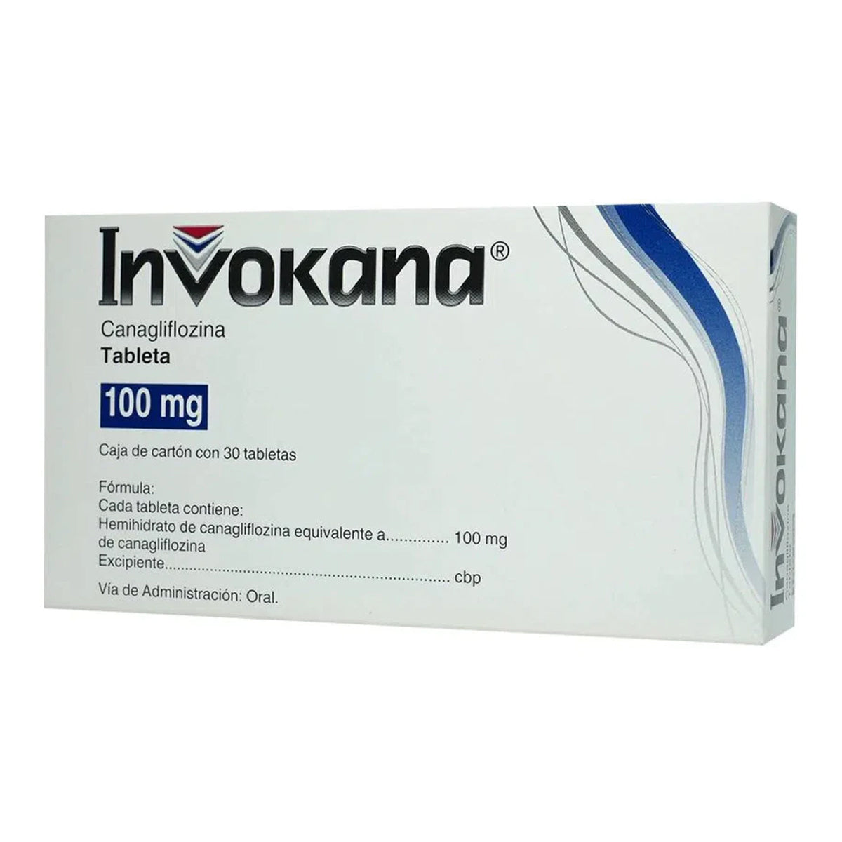 Invokana 100 mg oral 30 tabletas.