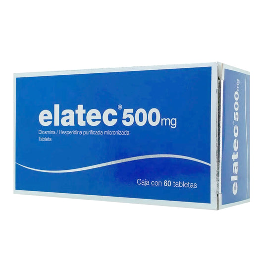 Elatec 500 mg, 60 tabletas.