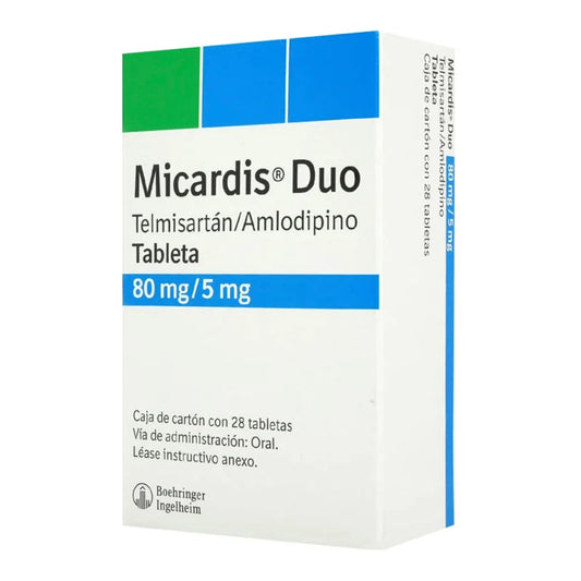 Micardis Duo 80/5 mg, 28 Tabletas.