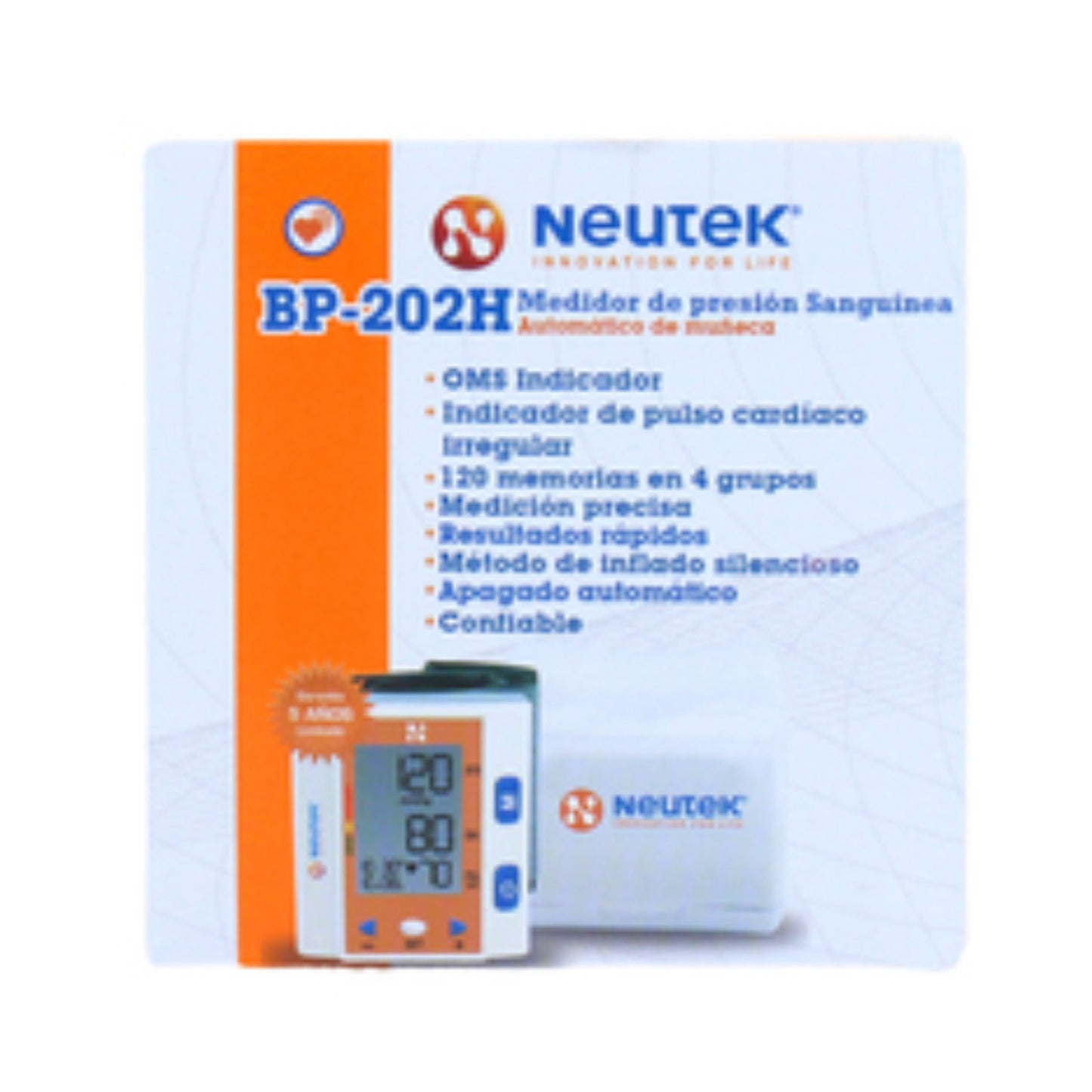 Medidor de presión sanguínea BP-202H, marca Neutek®