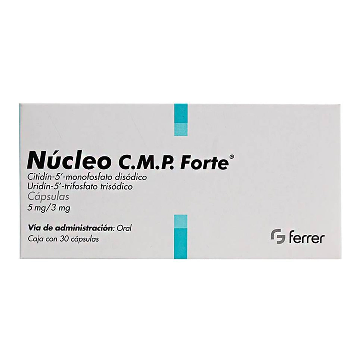 Núcleo CMP, marca Forte® caja con 30 cápsulas
