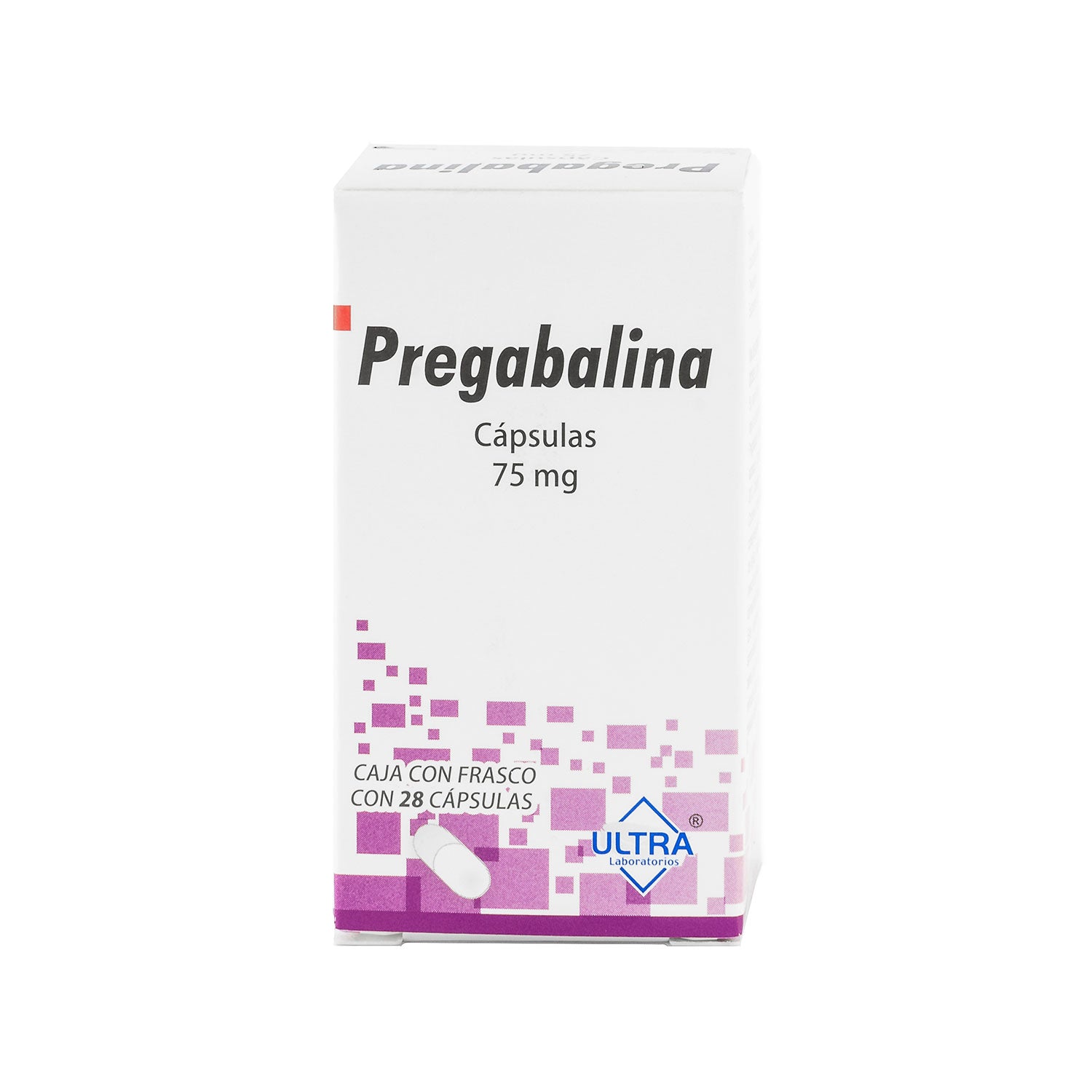 Pregabalina, 75 mg, 28 cápsulas