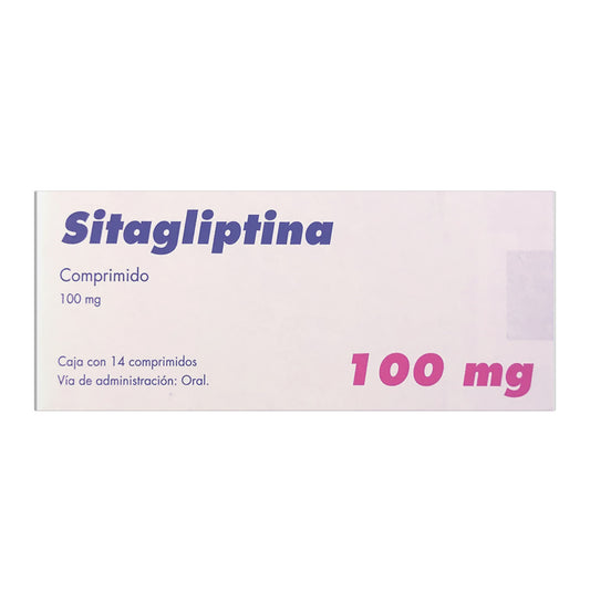 Sitagliptina, 100 mg, 14 comprimidos