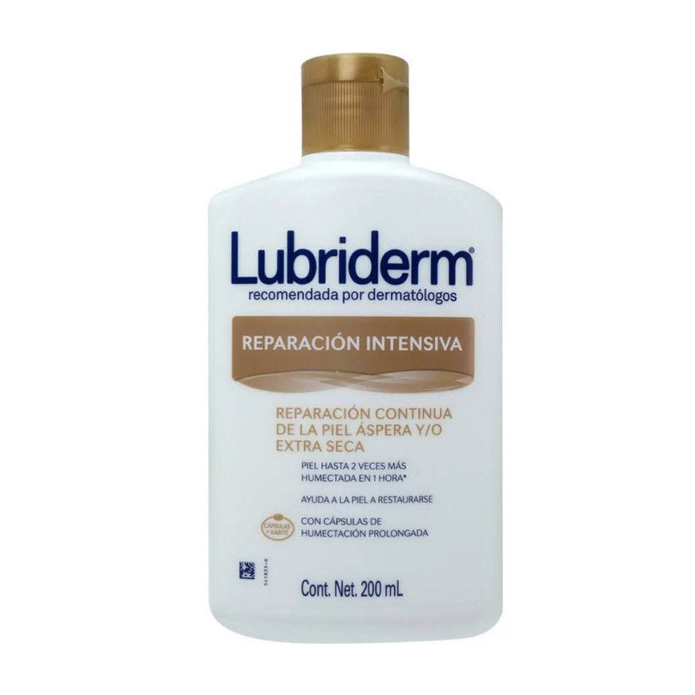 Crema reparación intensiva, marca Lubriderm, 200 mL