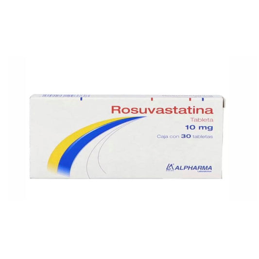 Rosuvastatina 10 mg, 30 tabletas